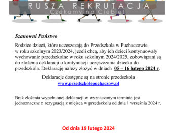 Rusza rekrutacja na rok szkolny 2024/2025